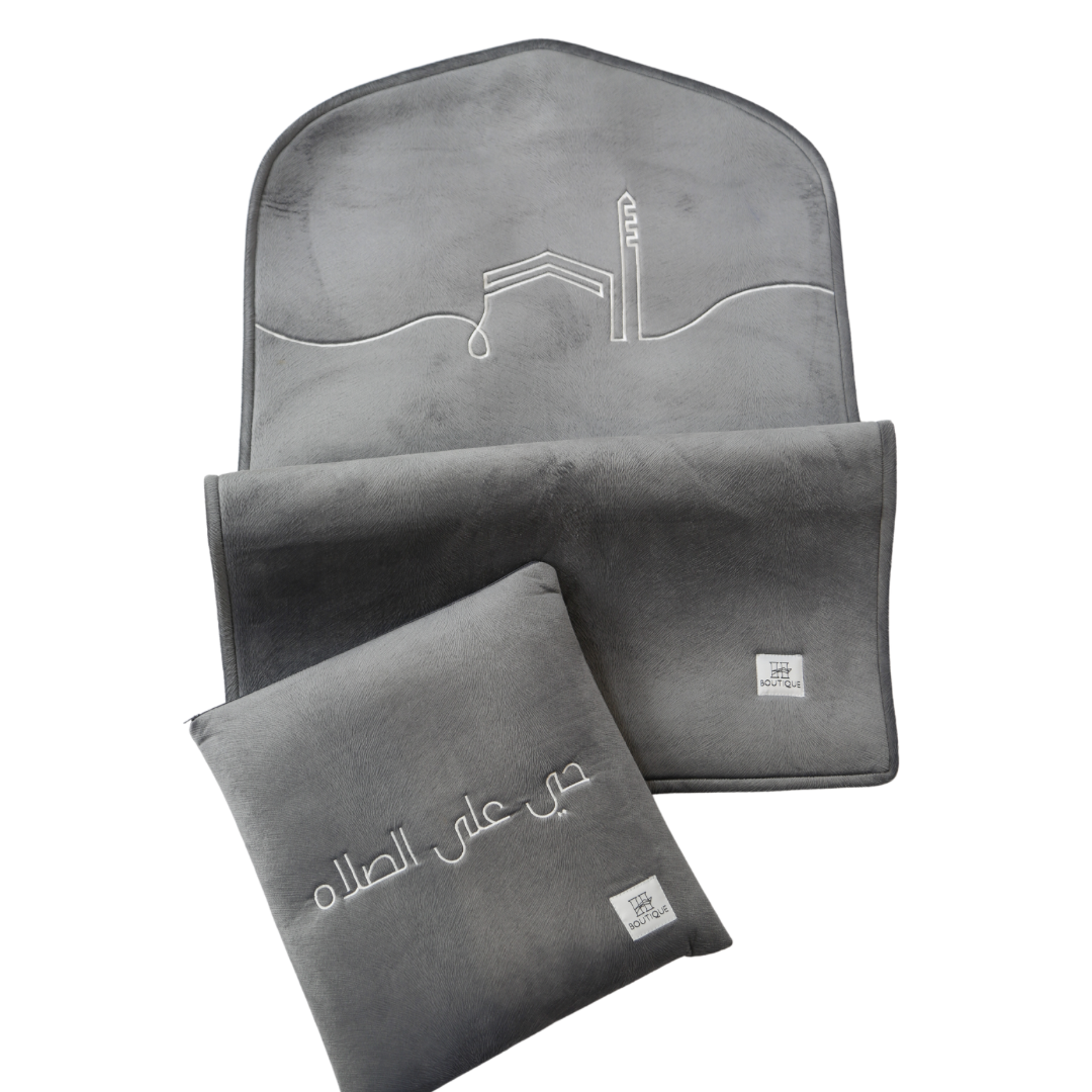 Prayer Mat Travel Set - Gray