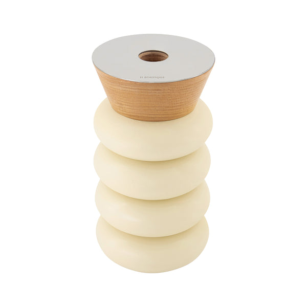 Ova Ivory vase - L