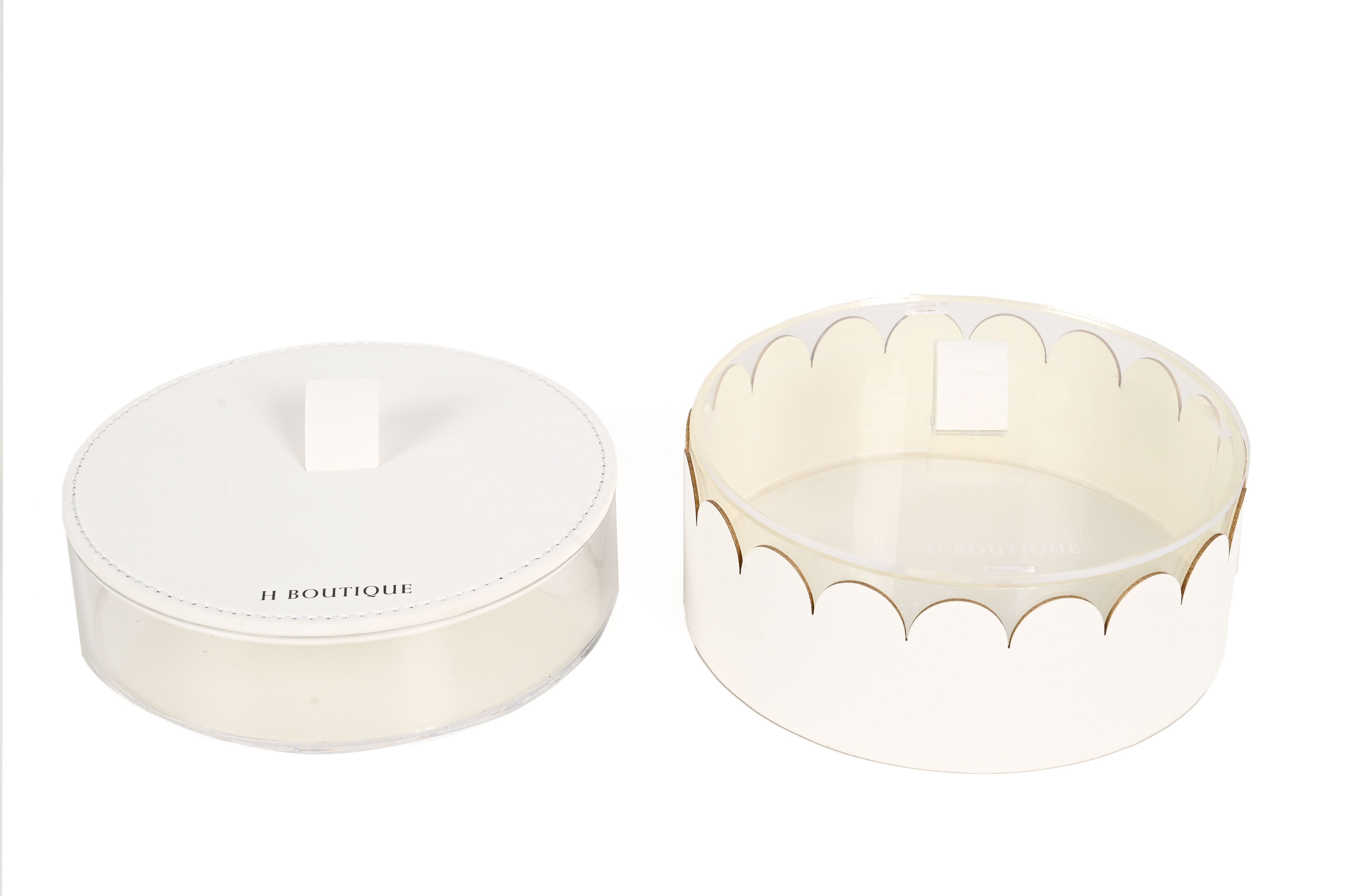 Revolve Sweet Box  -New white- SET OF 2