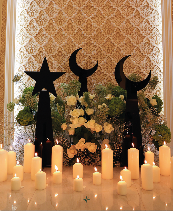 Star and Moon Floor Stand - Set of 3 - Black
