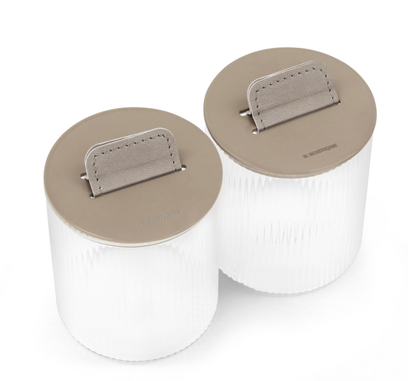 Convex Jar  MOCHA SET OF 2